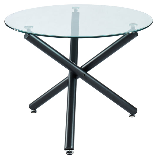 Suzette Round Dining Table, 40" in Black