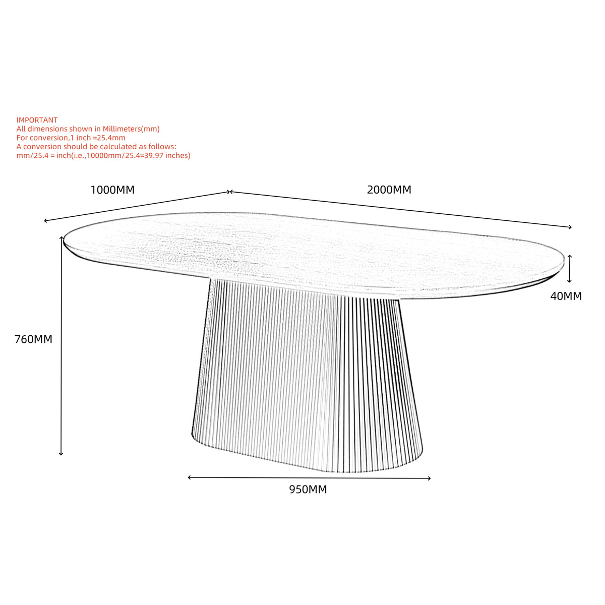 Tovas Oval Dining Table, 79" in Natural