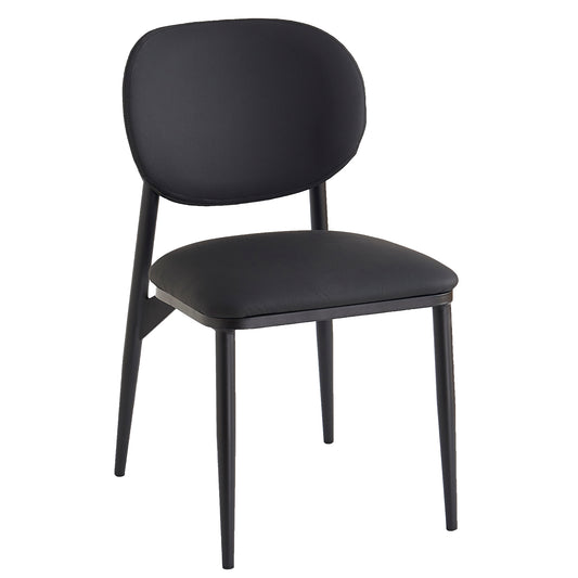 Gideon Dining/Lounge Chair, Set of 4 – Black and Black – 2
