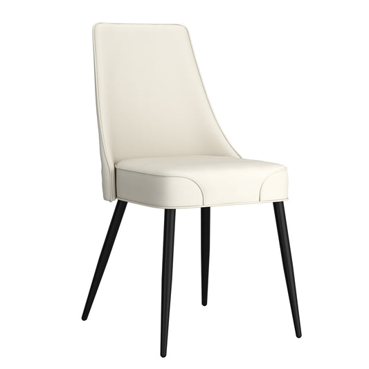 Koda Dining/Lounge Chair, Set of 2 in Beige and Black