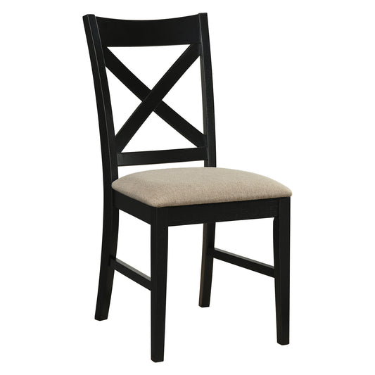 Lance Dining Chair, Set of 2 in Black