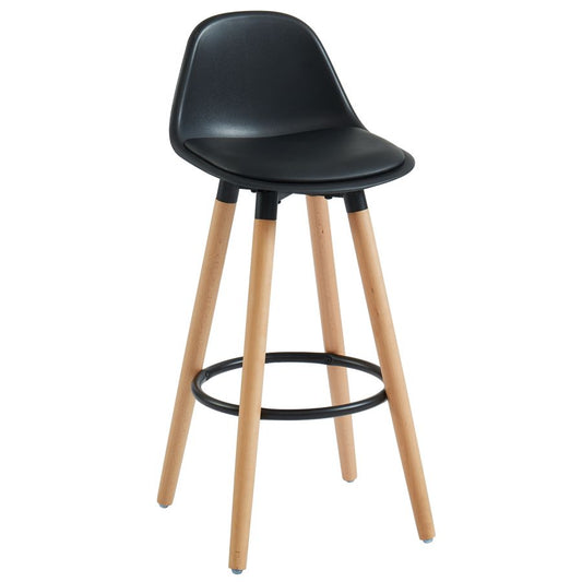 Diablo 26" Counter Stool, Set of 2, in Black and Natural