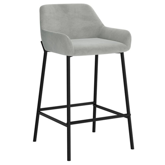 Baily 26" Counter Stool, Set of 2, in Grey and Black