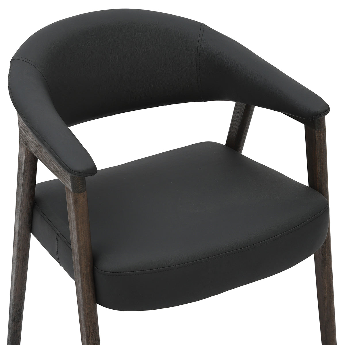 Advik and Bexley 7pc Dining Set in Mocha and Black