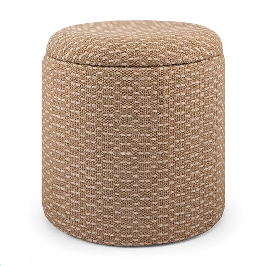 Fenna Round Ottoman in Camel
