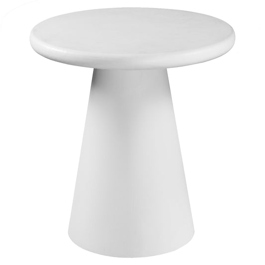 Galio Round Accent Table in White