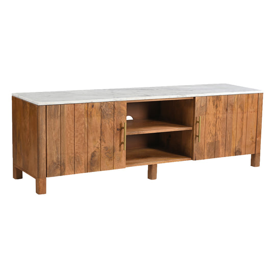 Camden Media Cabinet, 63" in Walnut and White