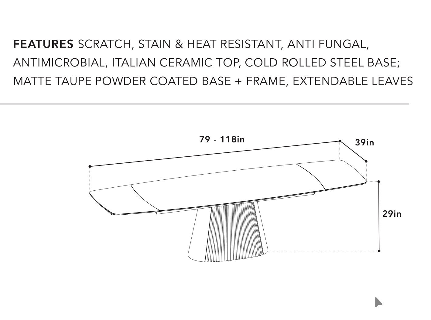 Gaia Extension Dining Table