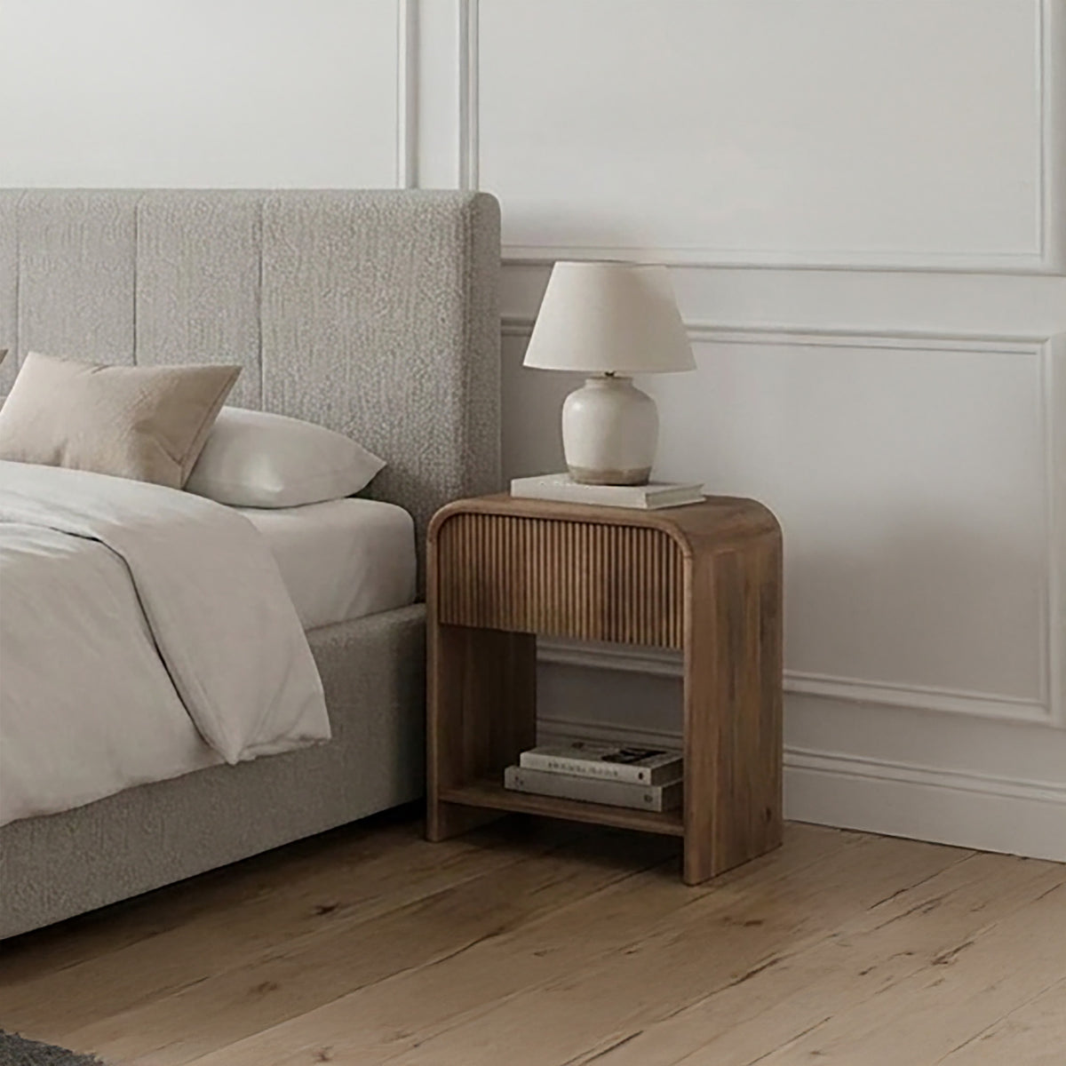 Amoli 1 Drawer Accent Table – Natural – 2