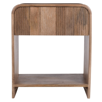 Amoli 1 Drawer Accent Table – Natural – 5