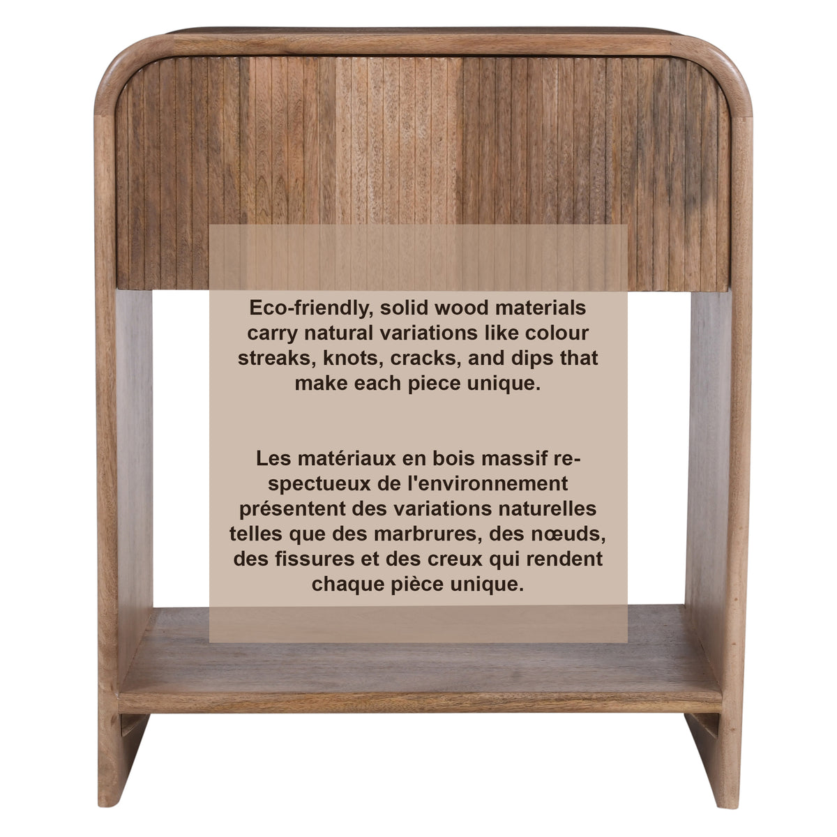 Amoli 1 Drawer Accent Table – Natural – 8