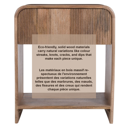 Amoli 1 Drawer Accent Table – Natural – 8