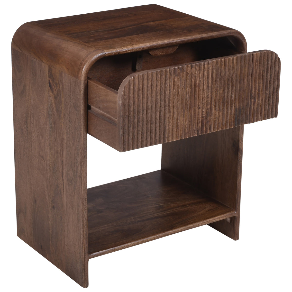 Amoli 1 Drawer Accent Table – Walnut – 4