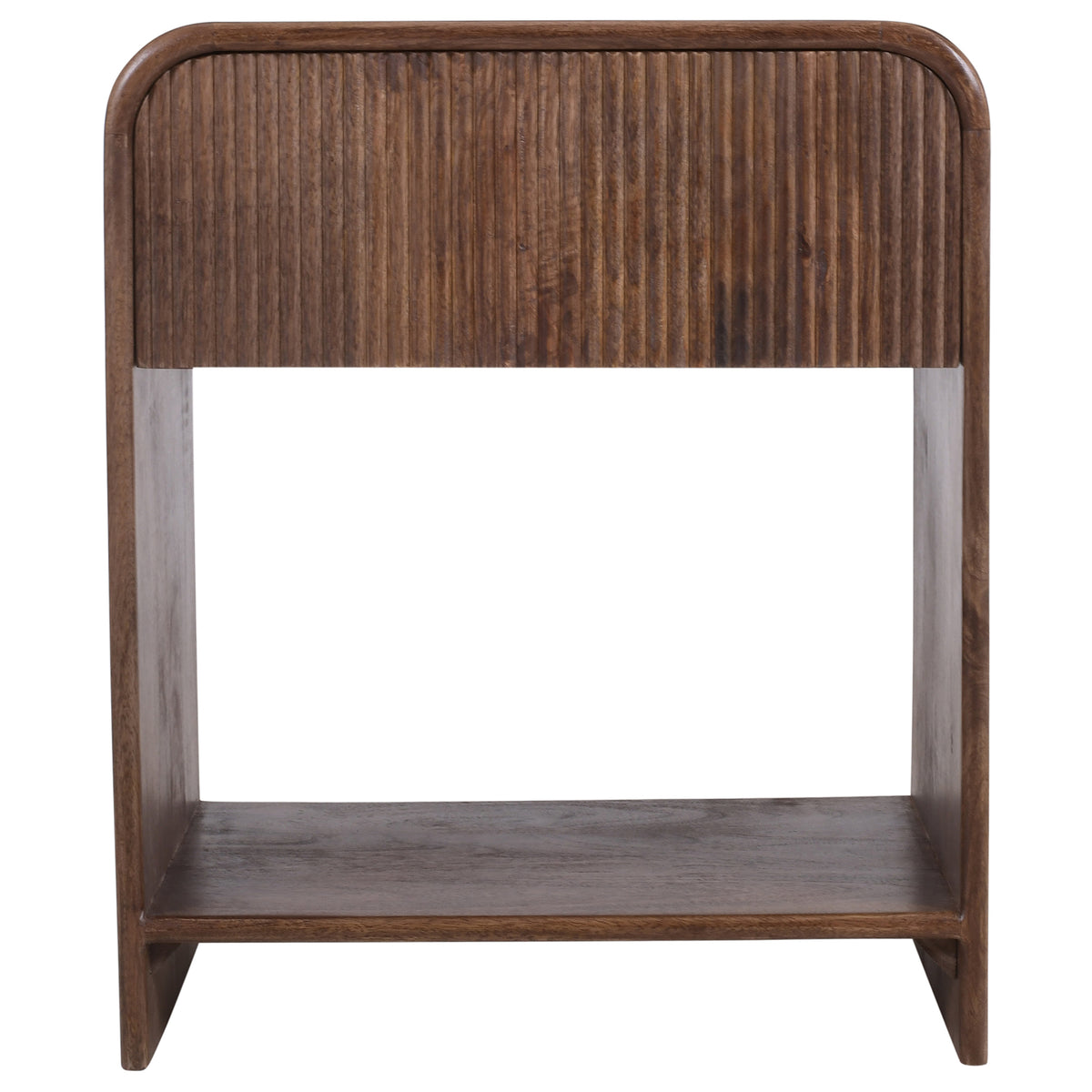 Amoli 1 Drawer Accent Table – Walnut – 5