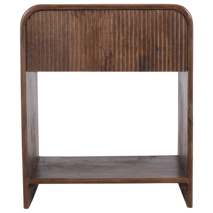 Amoli 1 Drawer Accent Table – Walnut – 5