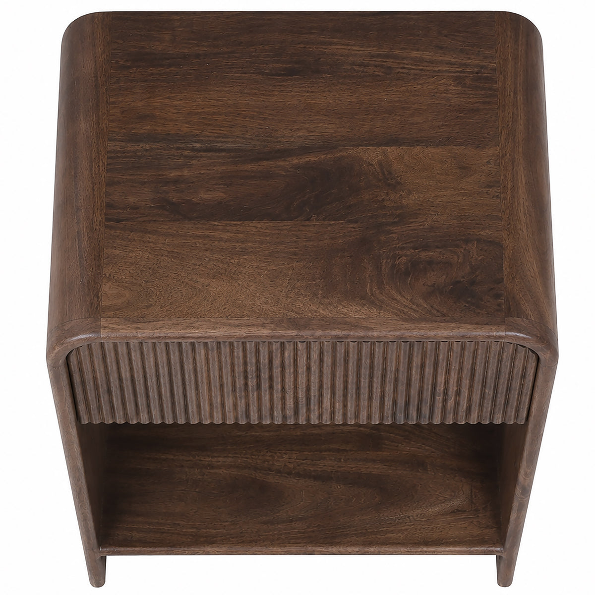 Amoli 1 Drawer Accent Table – Walnut – 7