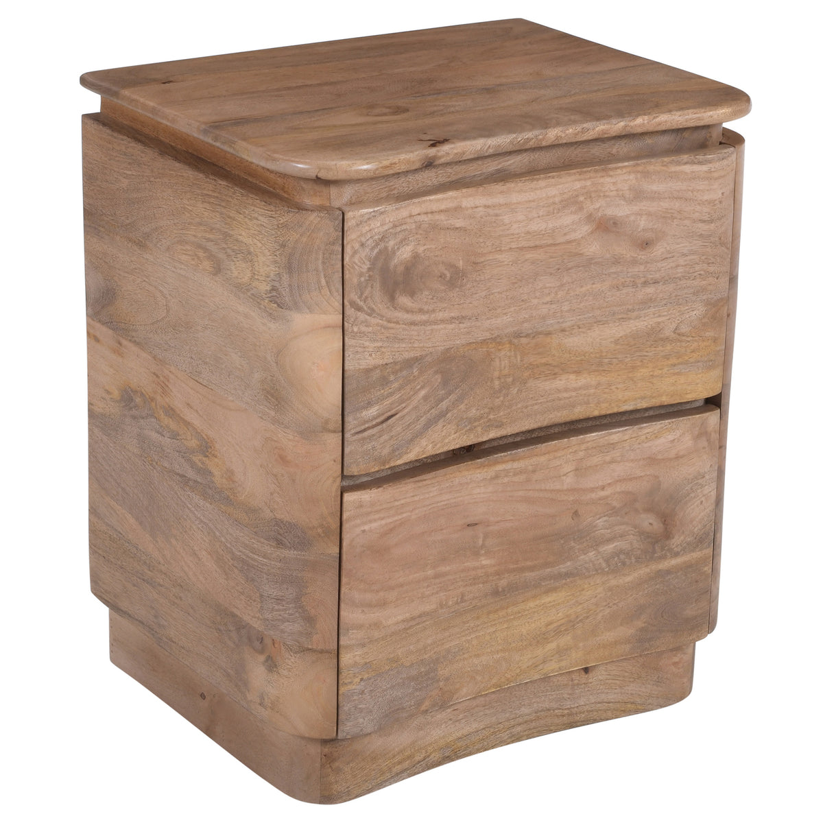 Akhila 2 Drawer Accent Table – Natural – 3