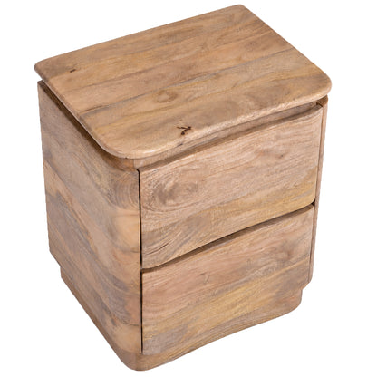Akhila 2 Drawer Accent Table – Natural – 6
