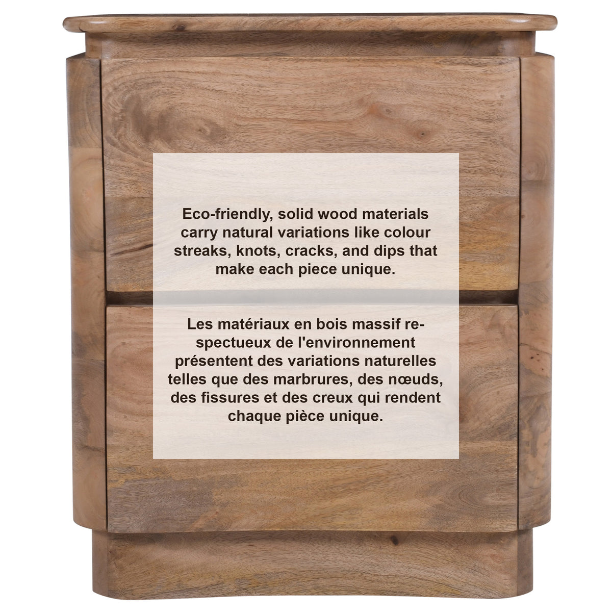 Akhila 2 Drawer Accent Table – Natural – 8