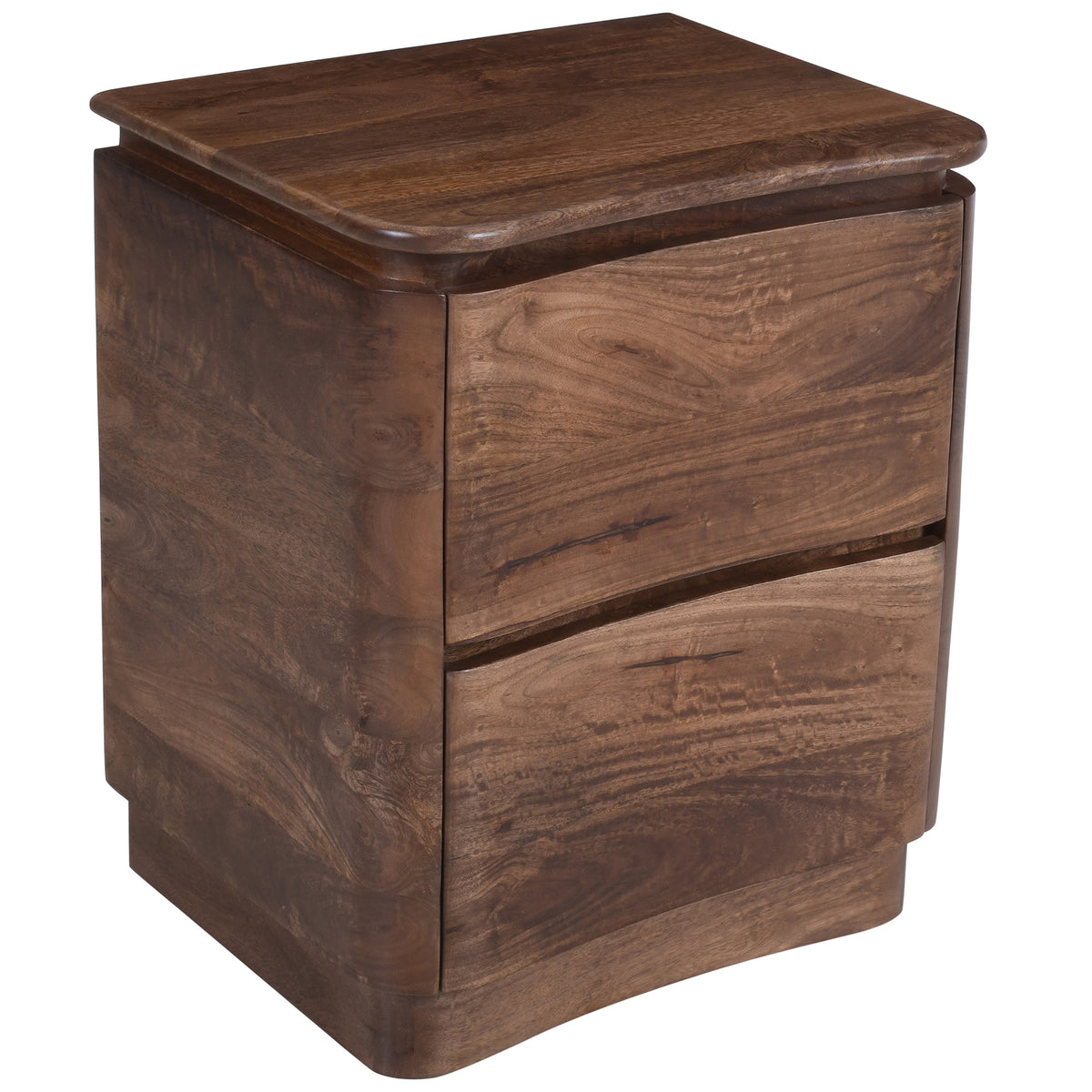 Akhila 2 Drawer Accent Table – Walnut – 3