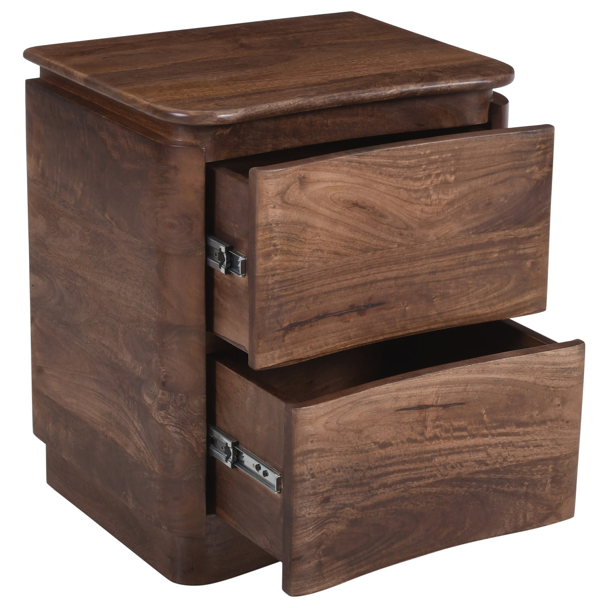 Akhila 2 Drawer Accent Table – Walnut – 4