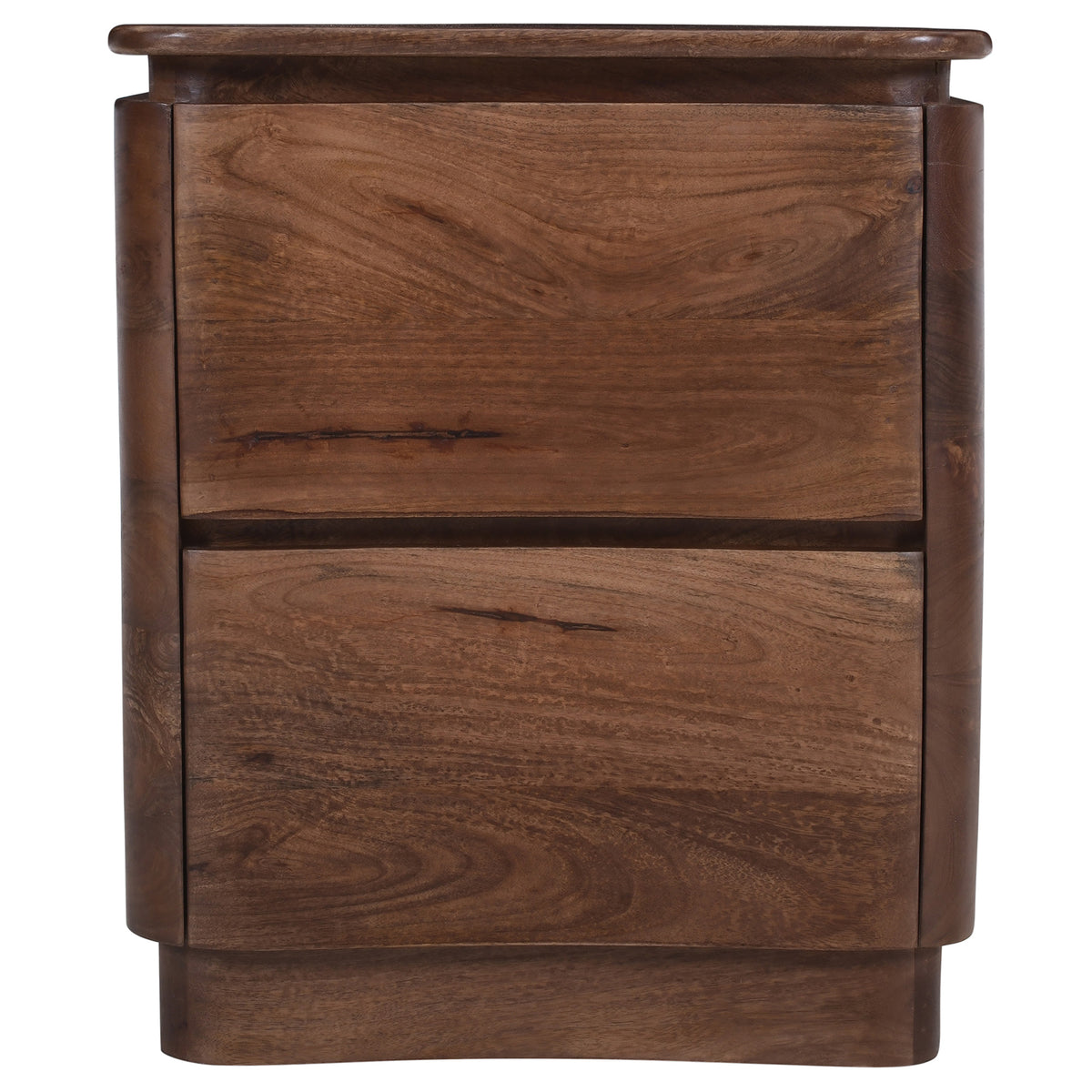 Akhila 2 Drawer Accent Table – Walnut – 5