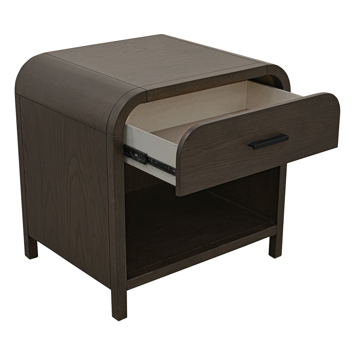 Bowman 1 Drawer Accent Table – Dark Walnut – 3