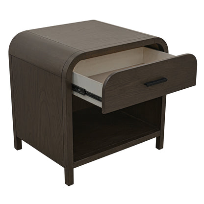 Bowman 1 Drawer Accent Table – Dark Walnut – 3