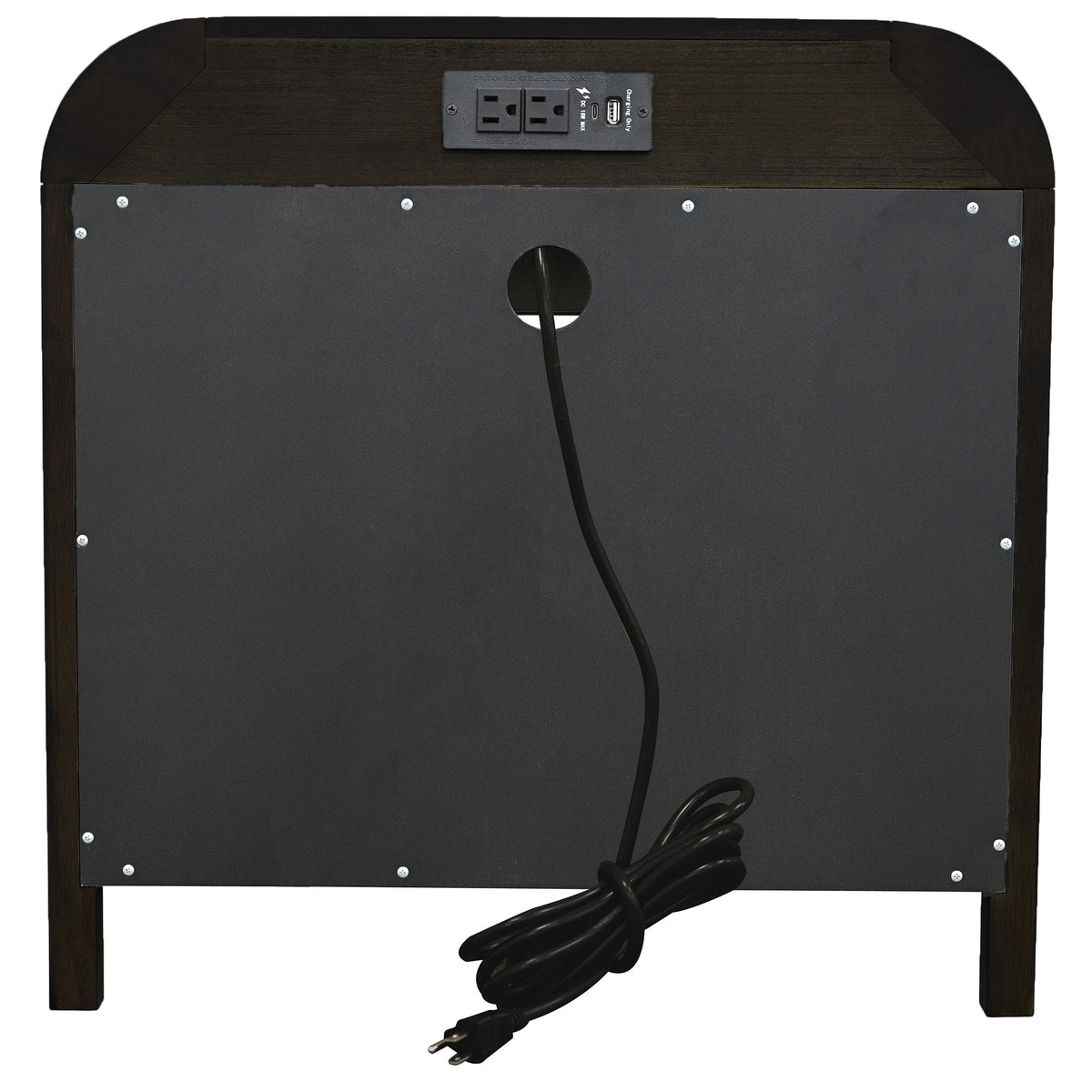 Bowman 1 Drawer Accent Table – Dark Walnut – 4