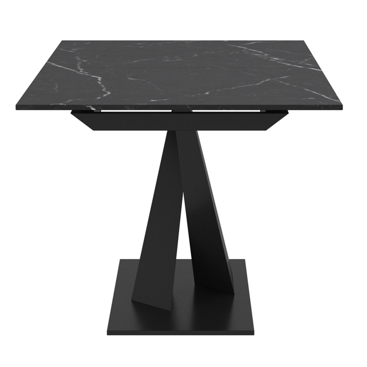 Julius Dining Table with Extension, 63"-79" – Black and Black – 4
