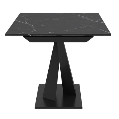 Julius Dining Table with Extension, 63"-79" – Black and Black – 4