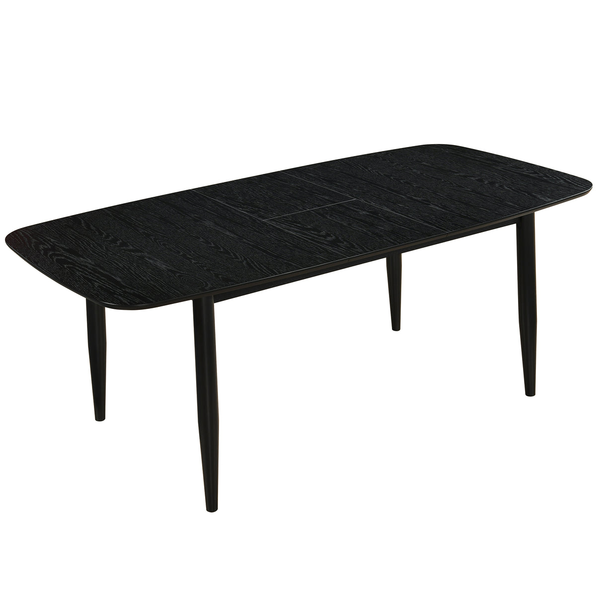 Phylon Dining Table with Extension, 63"-79" – Black – 3