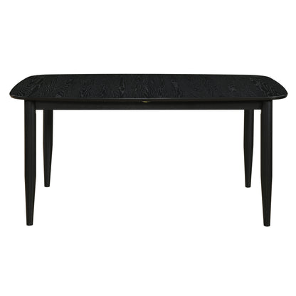 Phylon Dining Table with Extension, 63"-79" – Black – 5