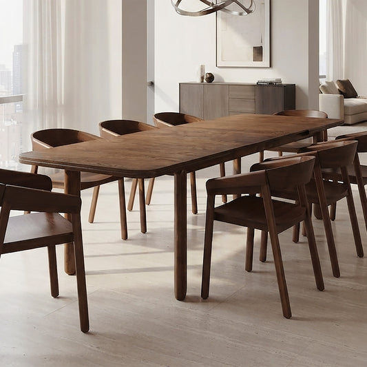 Asteva Dining Table with Extension, 63"-79" in Walnut