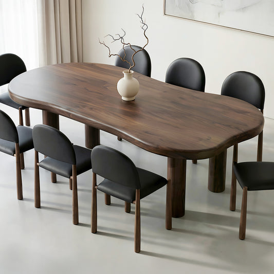 Zaloa Organic Dining Table, 78" in Dark Walnut