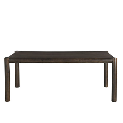 Advik Rectangular Dining Table, 79" – Mocha – 3