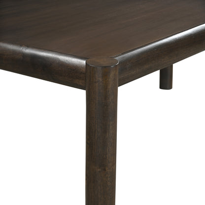 Advik Rectangular Dining Table, 79" – Mocha – 5