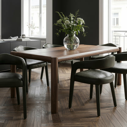 Advik Rectangular Dining Table, 79" – Walnut – 2