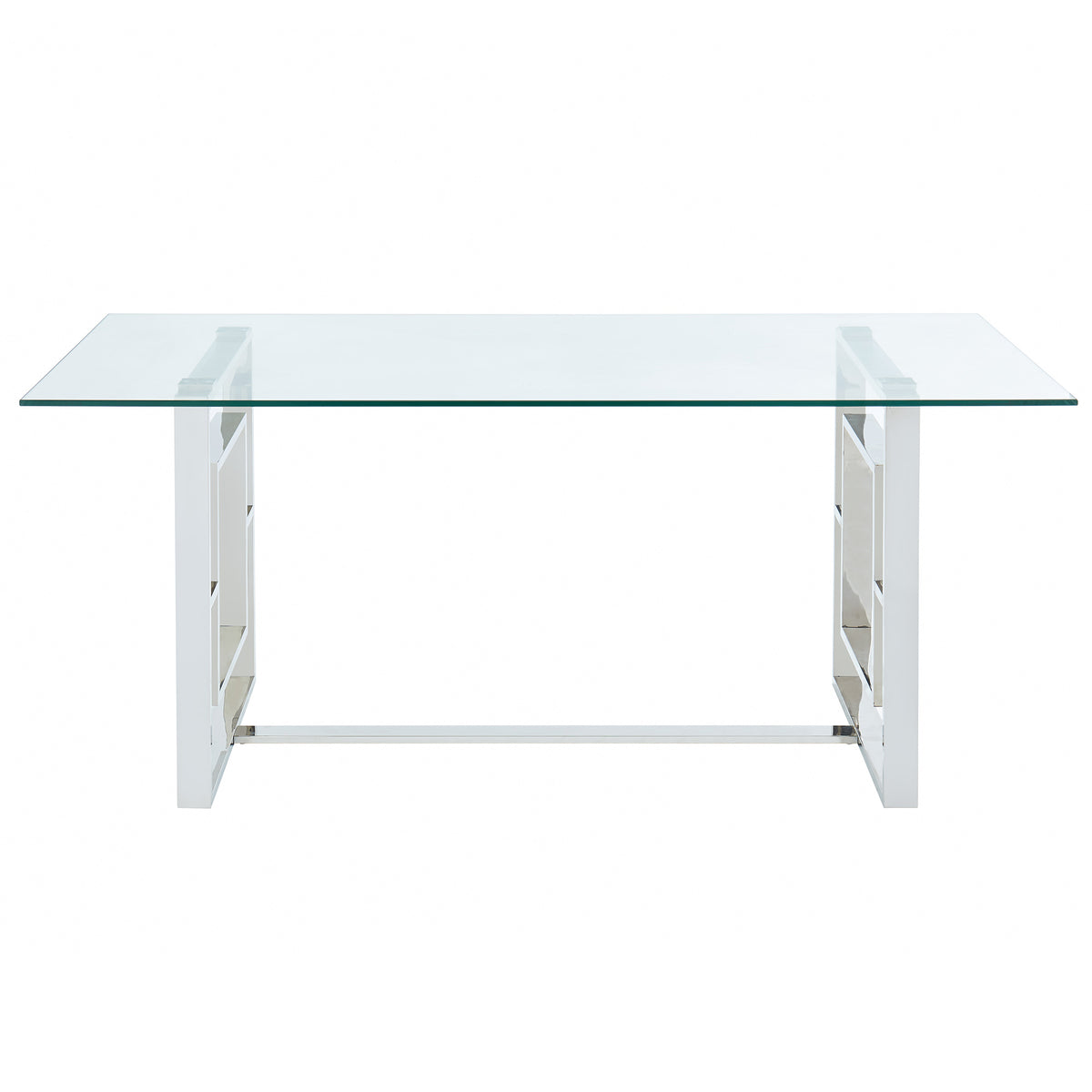 Eros Rectangular Dining Table, 71" – Silver – 3