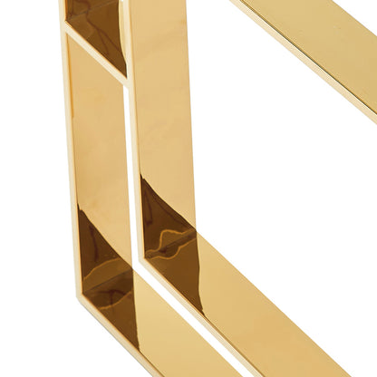 Eros Rectangular Dining Table, 71" – Gold – 7