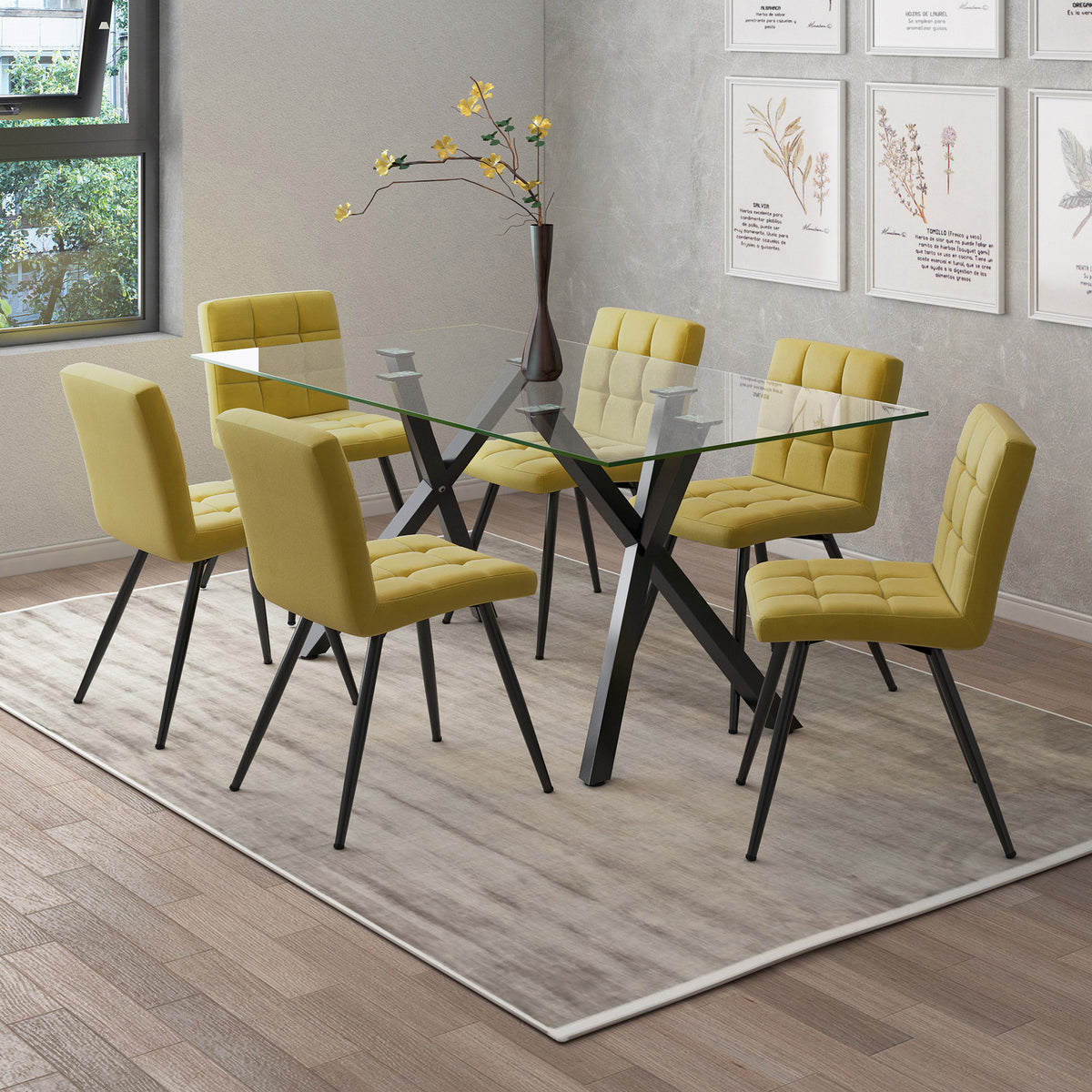 Stark Rectangular Dining Table, 71" – Black – 2