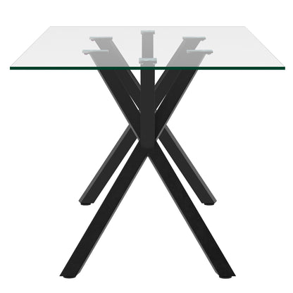 Stark Rectangular Dining Table, 71" – Black – 3