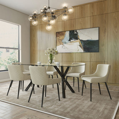 Stark Rectangular Dining Table, 71" – Black – 7