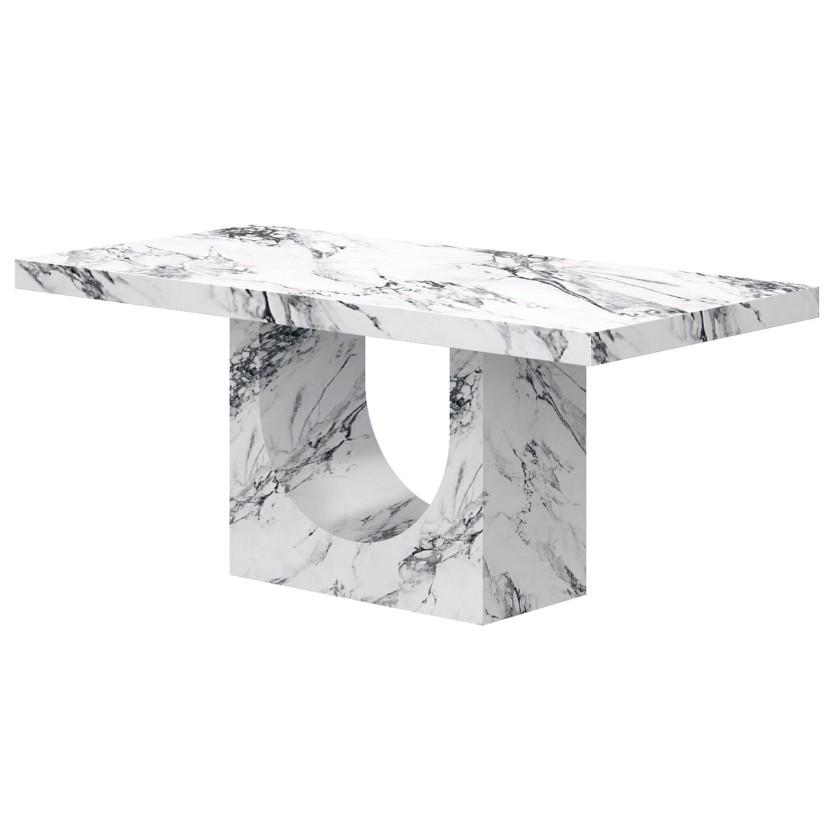 Aurelia Rectangular Dining Table, 71" – Bulgari White – 3