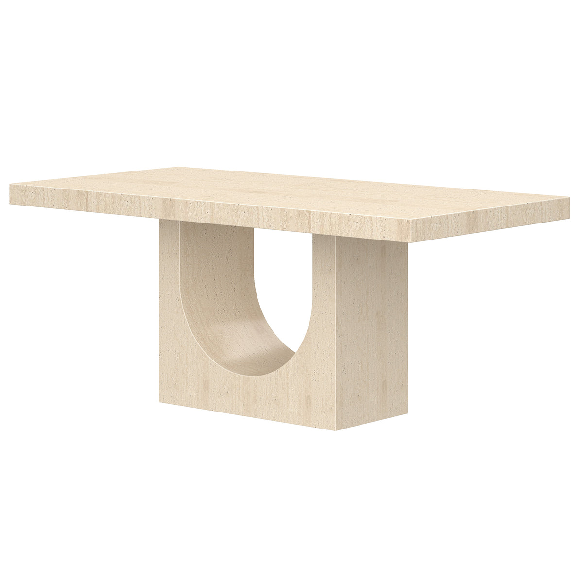 Aurelia Rectangular Dining Table, 71" – Travertine – 3