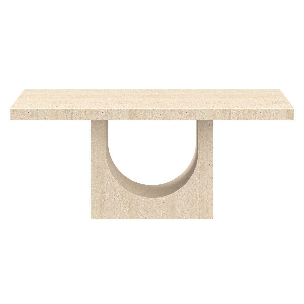 Aurelia Rectangular Dining Table, 71" – Travertine – 5