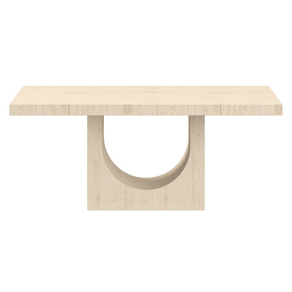Aurelia Rectangular Dining Table, 71" – Travertine – 5
