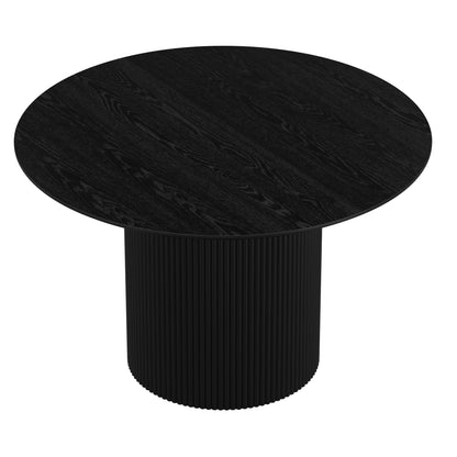 Tovas Round Dining Table, 47" in Black