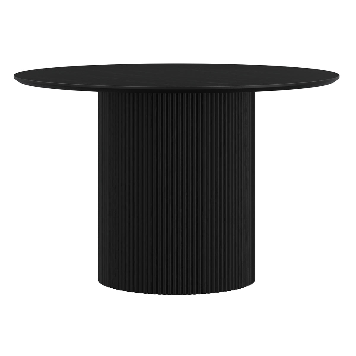 Tovas Round Dining Table, 47" in Black
