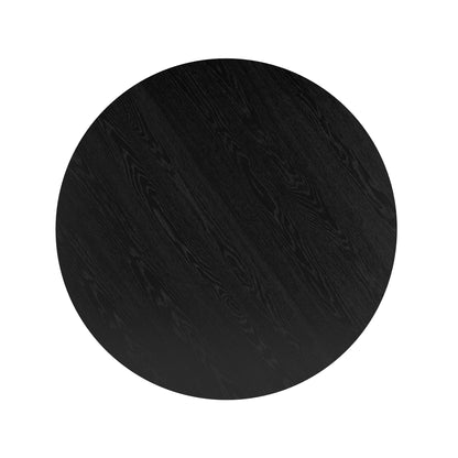Tovas Round Dining Table, 47" in Black